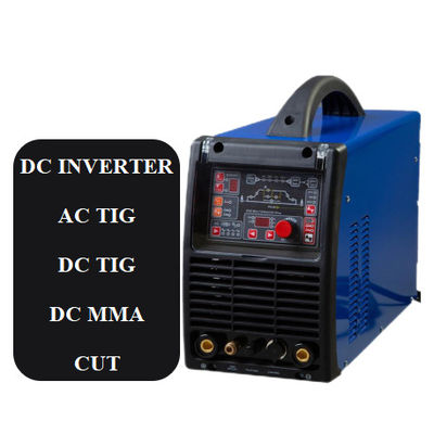 Sing Phase Heavy Duty IGBT Multi Function 3IN1 250A AC DC TIG CUT MMA Welders Air Plasma Cutters With Advanced Wave Selection